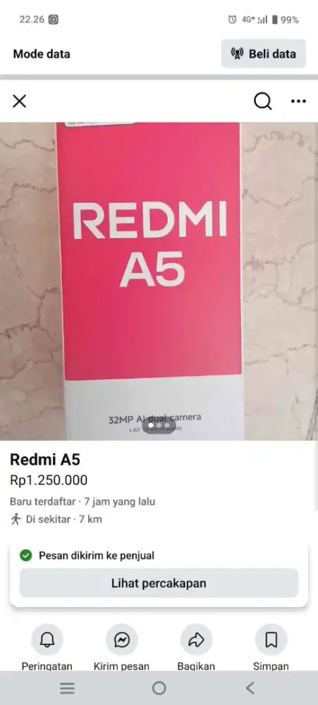 Redmi A5 fullset