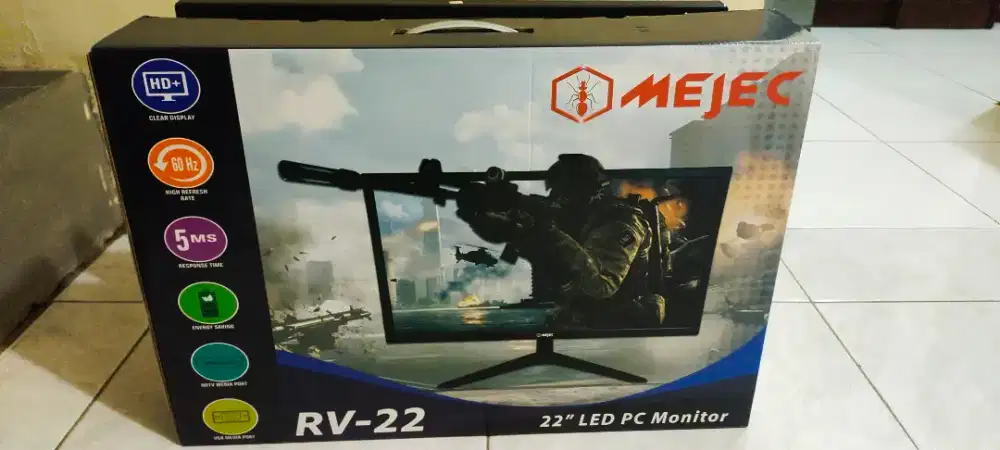 Dijual monitor merk mejec 22 inci