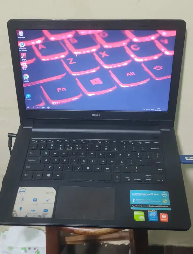 laptop Dell game grafis Intel core i3 4005U ram 4GB VGA Nvidia 2gg
