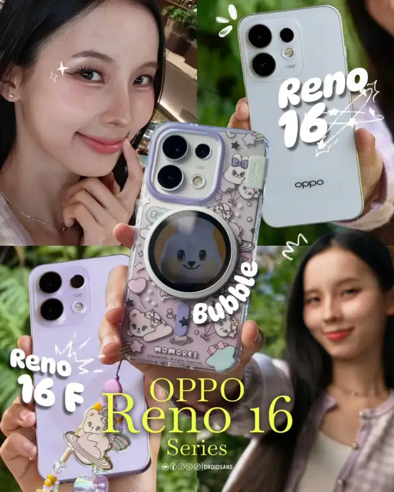 Oppo Reno 16f segeel garansi resmi