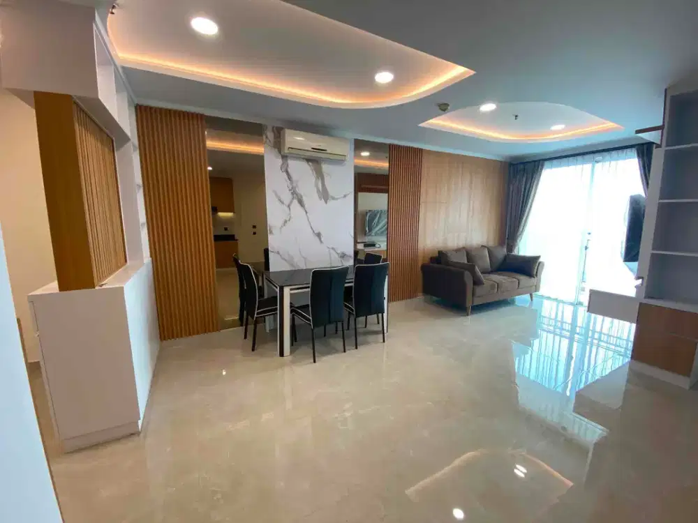 Jual Apartemen Frenchwalk Tower Lyon Garden Full Furnish 2 kamar baru renovasi sertifikat