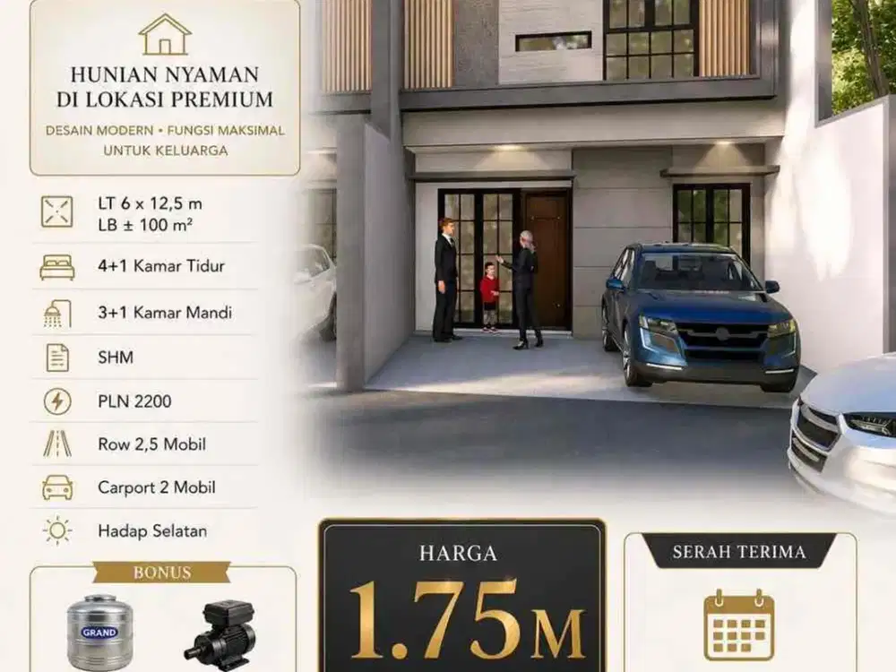 sutorejo tengah jual rumah new Gres minimalis strategis dekat kampus dan mall