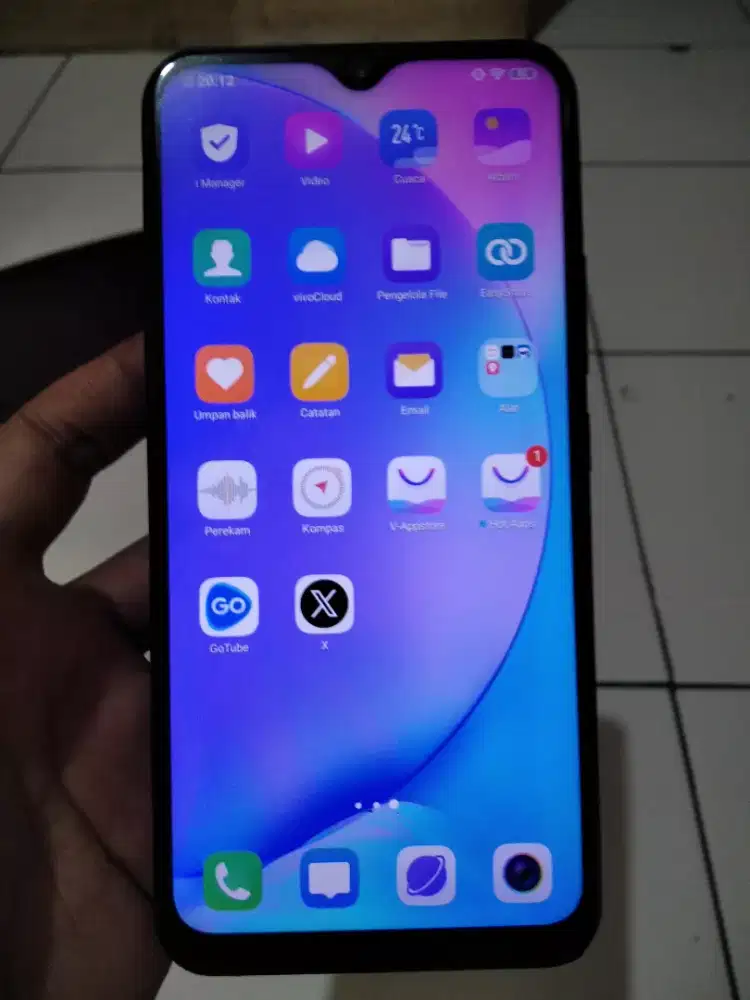 Vivo Y17 4G 4/64 layar 6.3 inchi mulus