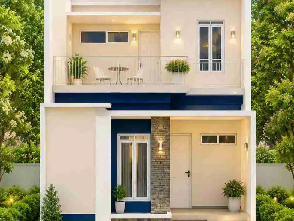 Dijual rumah 2 lantai murah bisa kpr free design di jatihandap