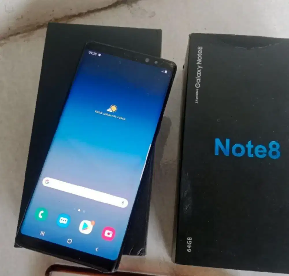 Samsung note 8 Ram 6Gb/64Gb lengkap