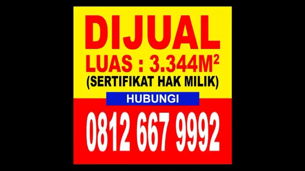 Tanah Dijual SHM