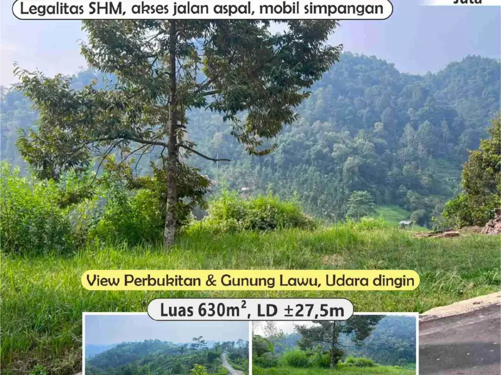 Jual tanah Murah view idaman tawangmangu karanganyar