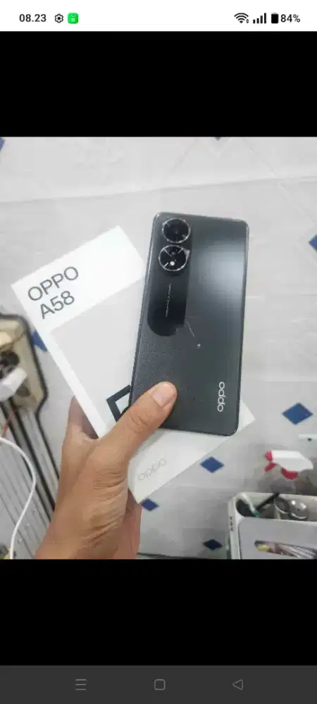 Jual Oppo a58 6+4 128 mines garis halus semua ok