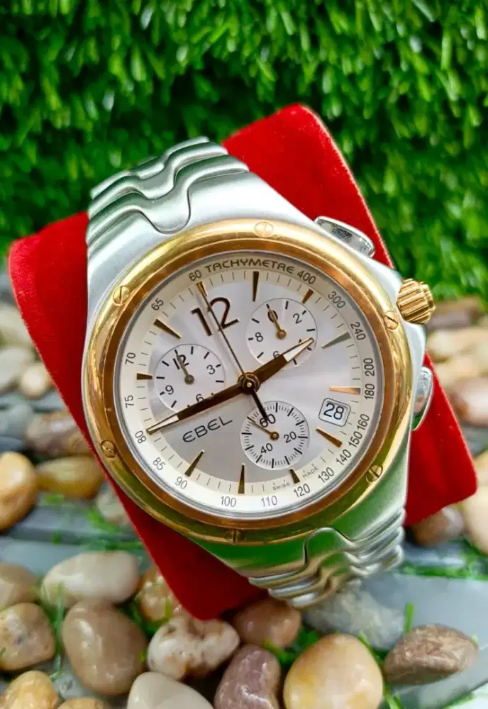 Ebel Sportwave Chronograph Two Tone Quartz Original