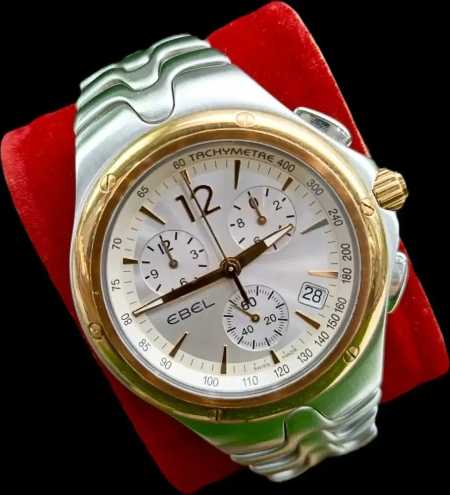 Ebel Sportwave Chronograph Two Tone Quartz Original