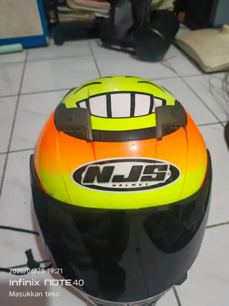 Jual helm NJS smile full face size M