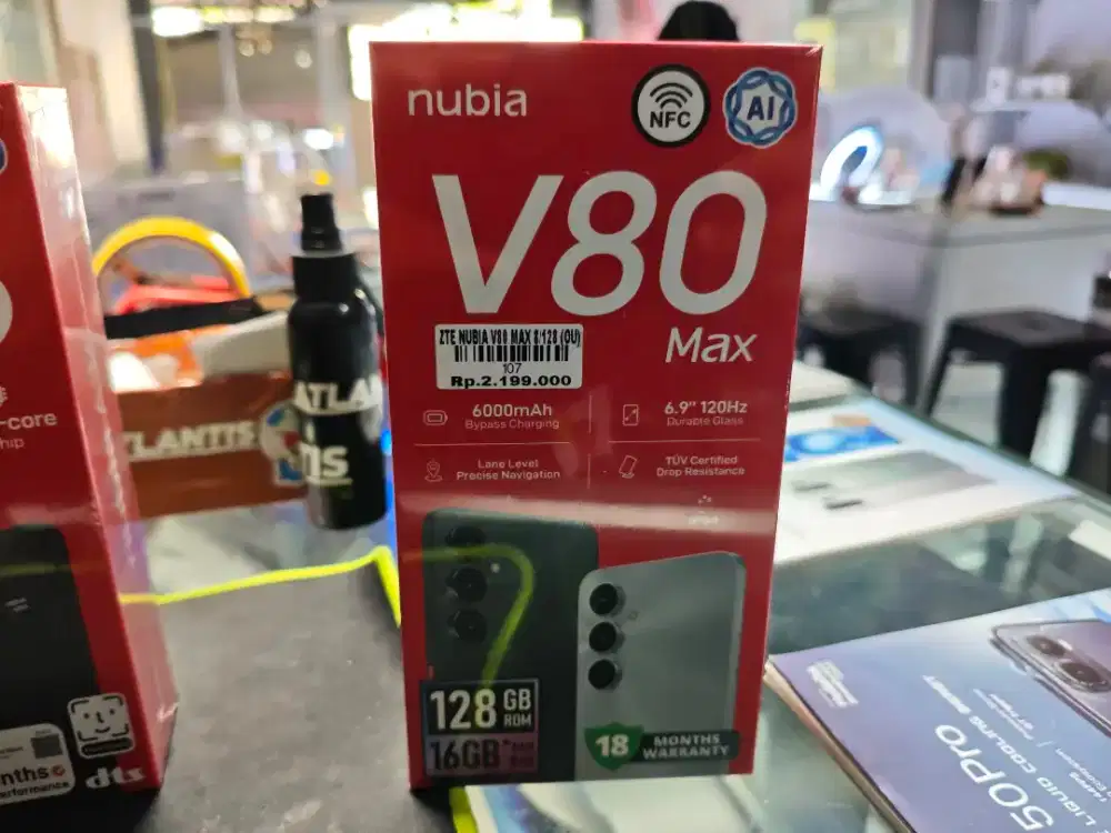 NUBIA V80 MAX RAM 8/128GB ATLANTIS DAHSYAT
