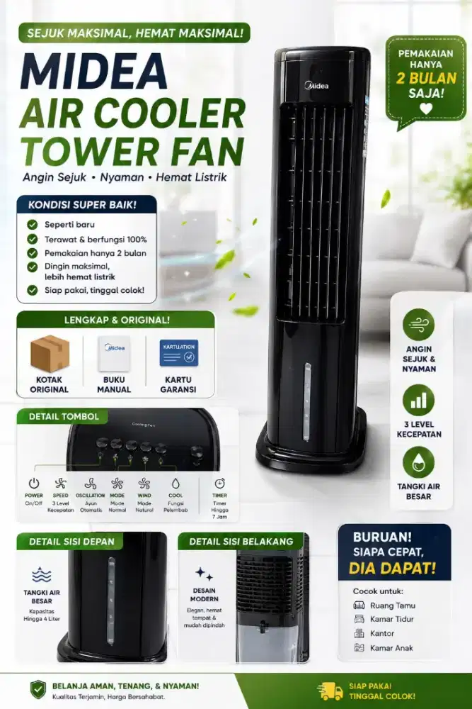 Air Cooler Tower Fan Midea