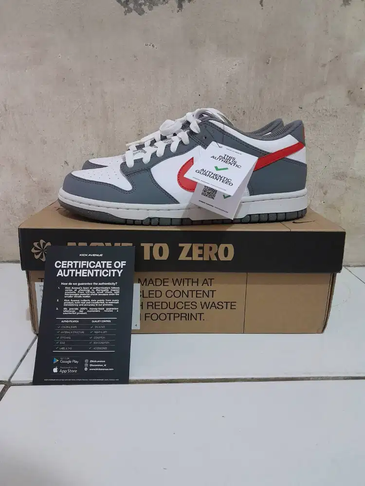 Nike Dunk Low Next Nature Smoke Grey Light Crimson (GS)