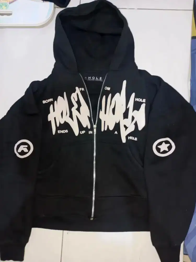 Hoodie Boxy Zipper Holephoria