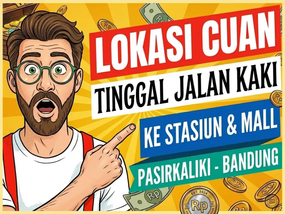 JUAL TANAH DI PASIRKALIKI, CICENDO, BANDUNG KOTA.