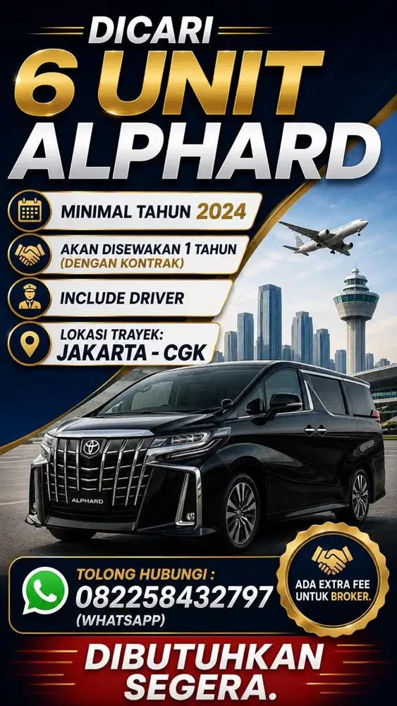 DICARI 6 UNIT ALPHARD!