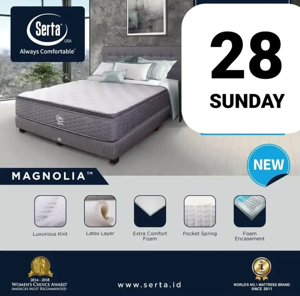Springbed serta magnolia full set