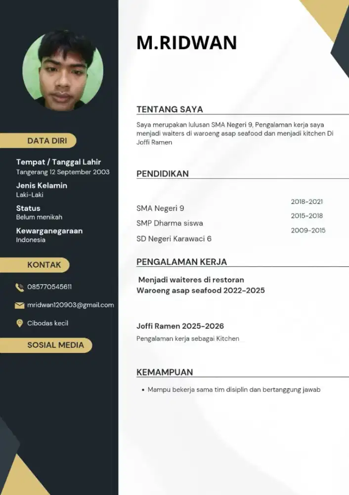Cari pekerjaan di bidang F&B