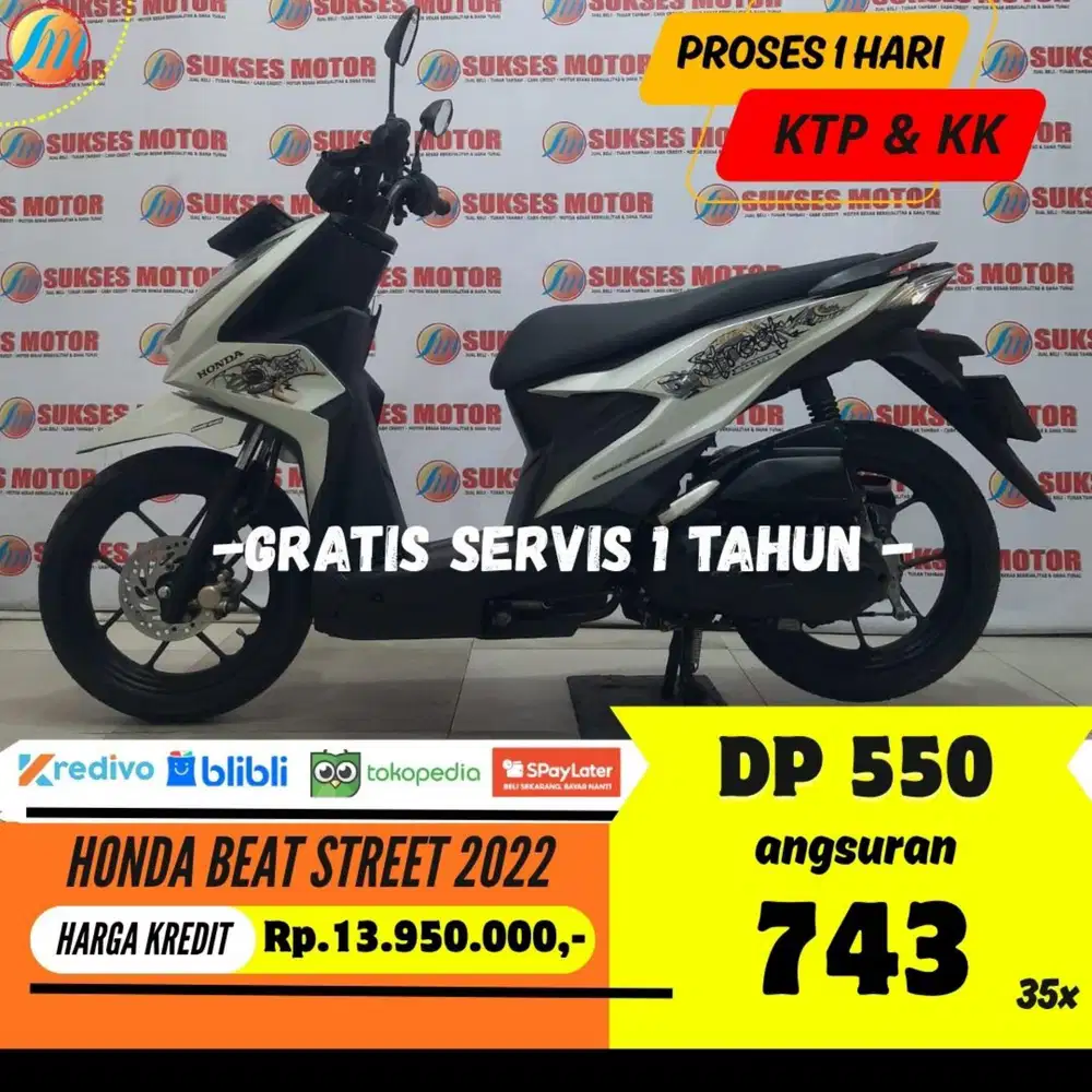 HONDA BEAT STREET 2022 JUAL CEPAT CASH KREDIT SEKEN BERGARANSI
