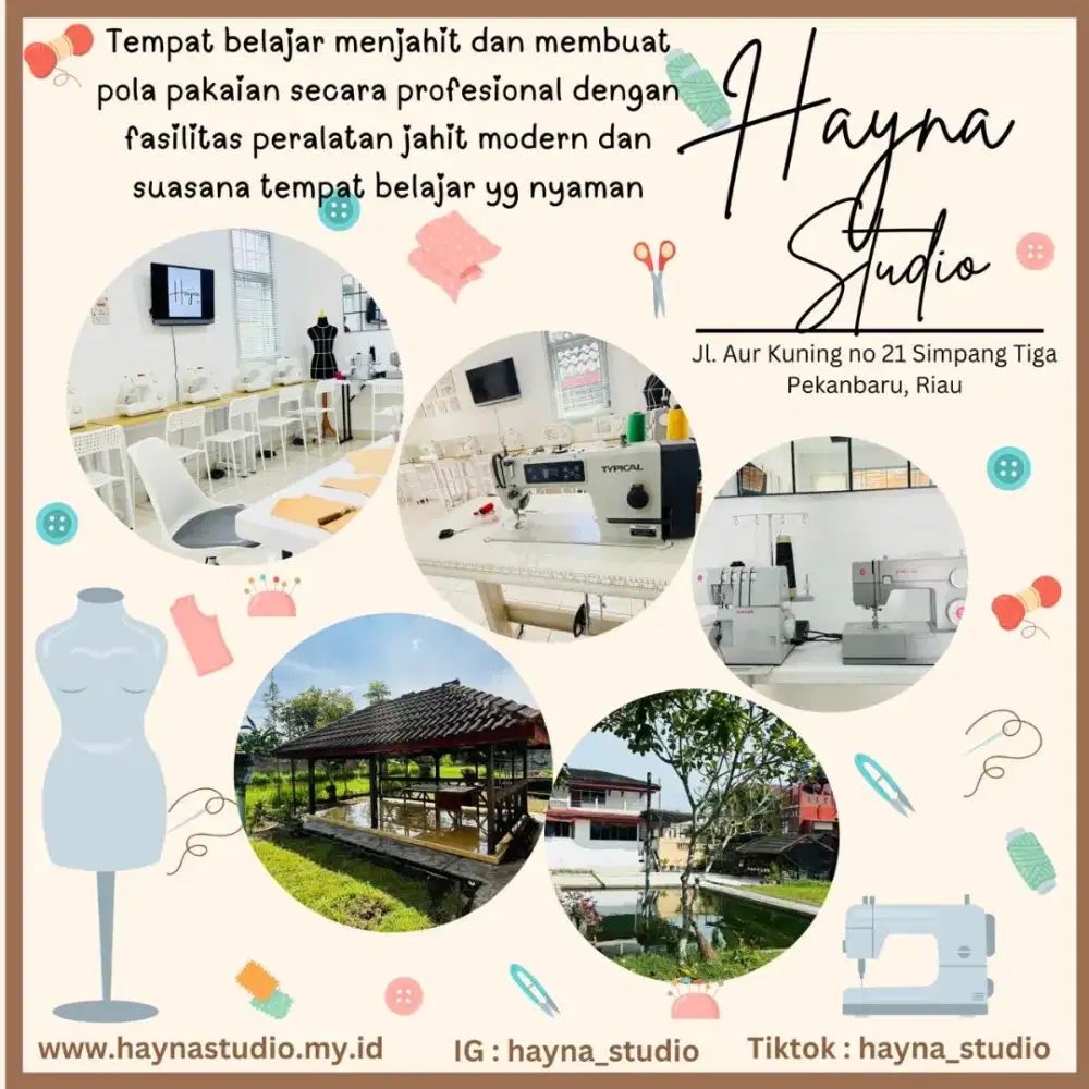 Kursus Membuat Pola dan Menjahit Busana Wanita