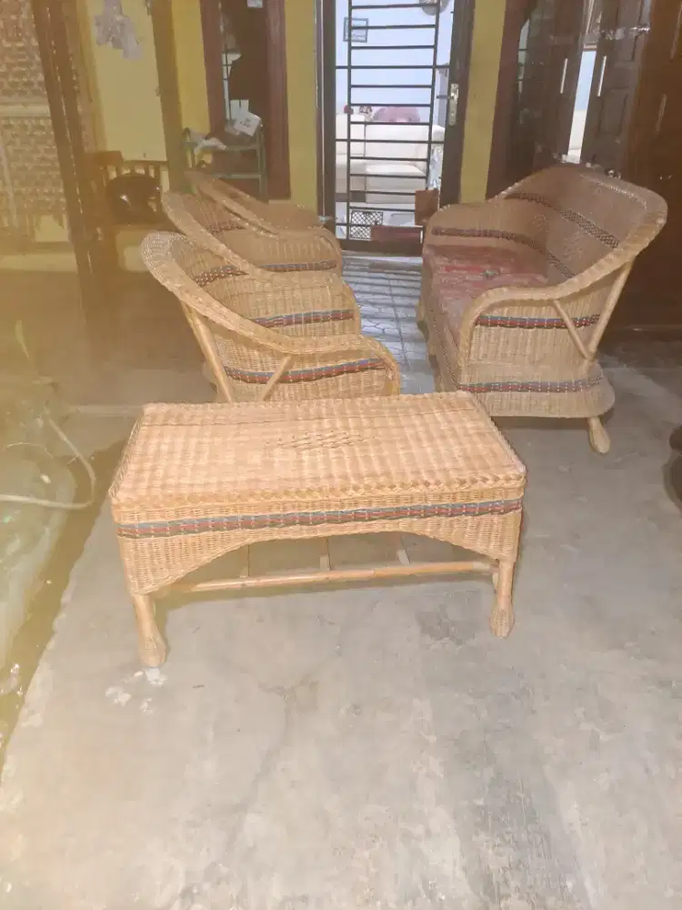 Kursi set rotan