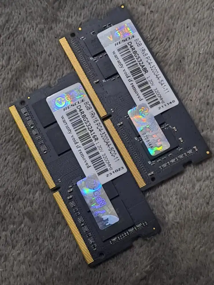 Ram laptop Vgen 8gb ddr4 3200mhz x 2 keping seken normal
