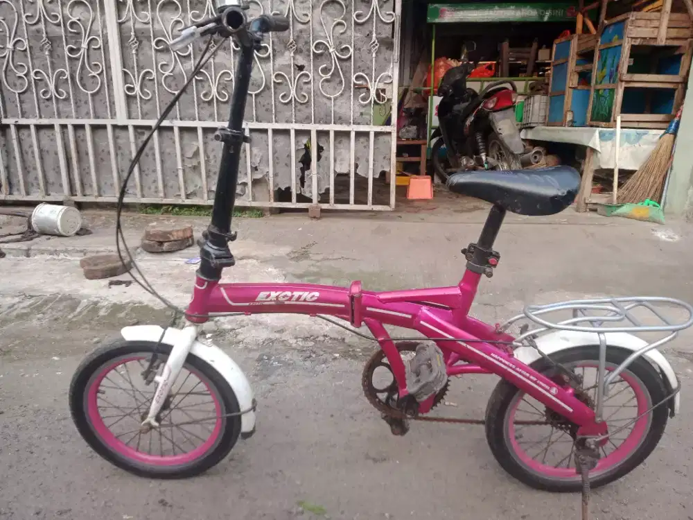 Dijual sepeda lipat ring 16 kondisi siap pakai