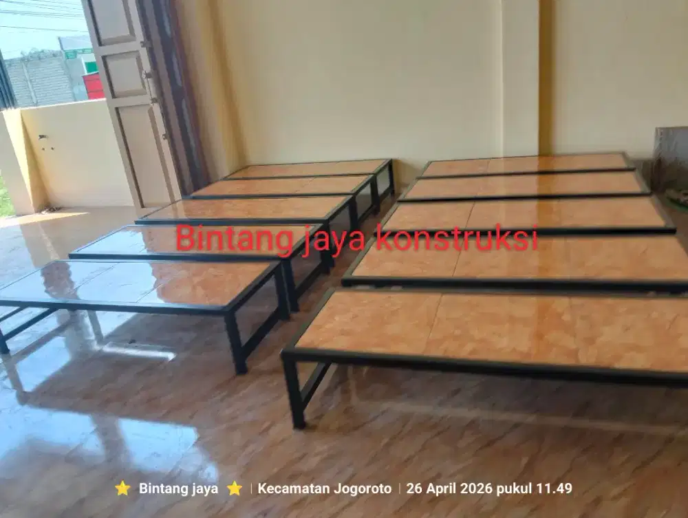 Meja makan, meja kafe, meja warkop,bahan besi murah