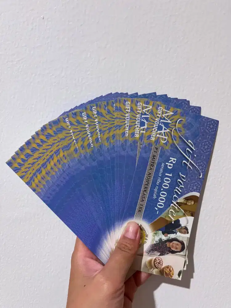 Voucher MAP pecahan 100 ribu