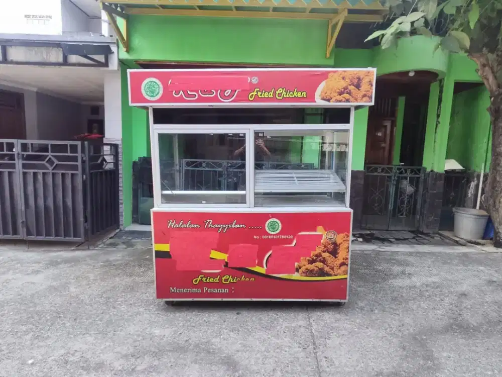 Gerobak Alumunium Besar Bekas Jualan Chiken