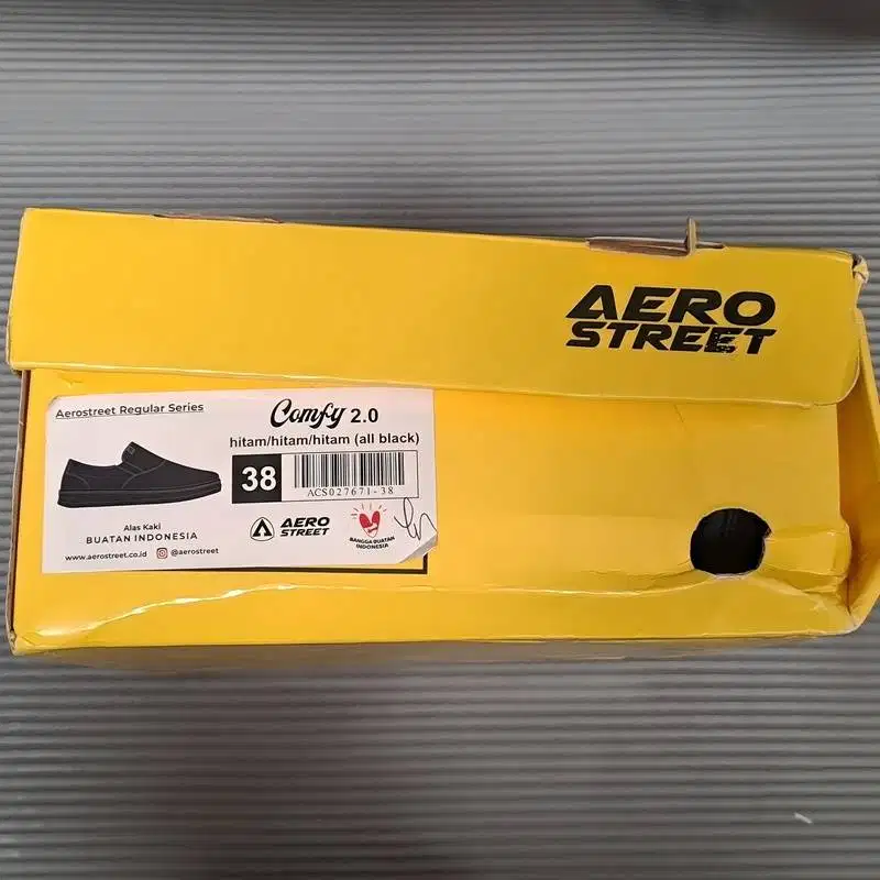 Sneakers Aerostreet Comfy 2.0 Slip-On Full Black - Size 38