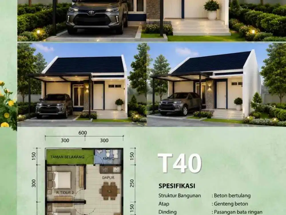dijual rumah free design bisa kpr di Jatihandap atas dkt padasuka