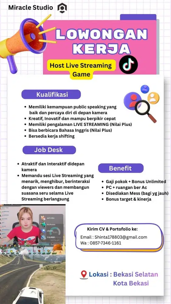 Loker Host Live Streaming Game