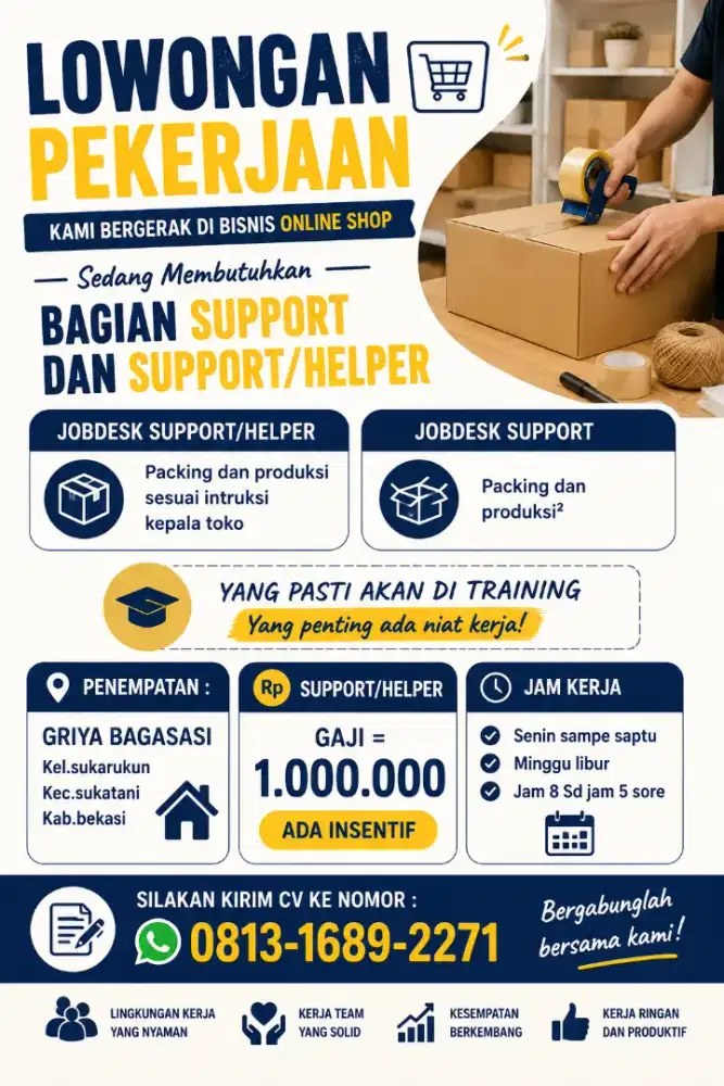 LOWONGAN BAGIAN PACKING