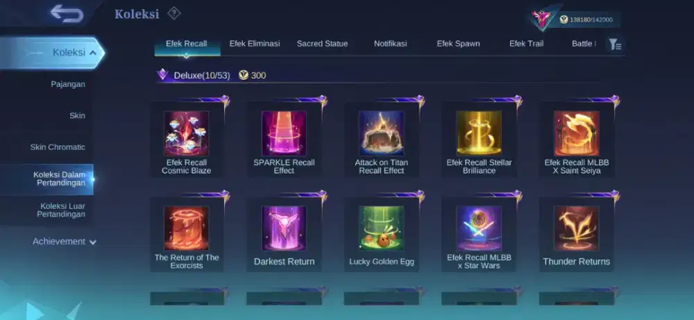 Jual akun mobile legend