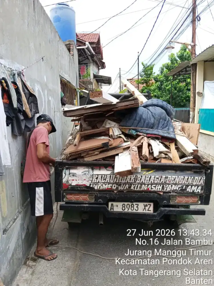 buang puing dan sampah