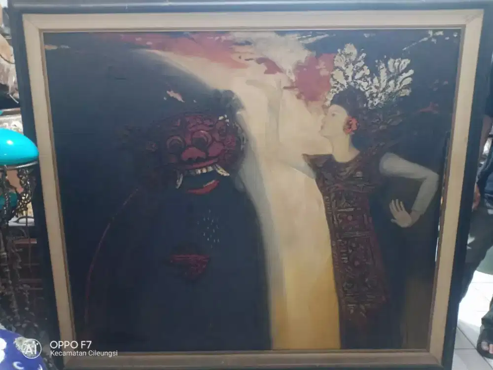 Lukisan kanvas BARONG pelukis Suryono
