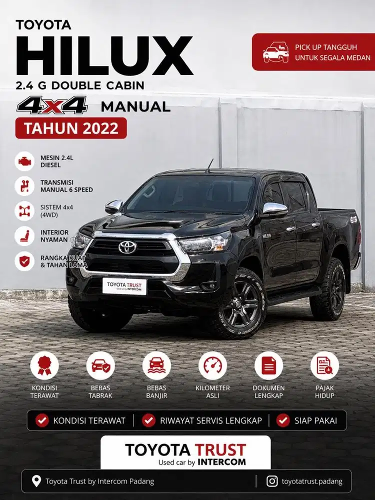 Hilux G double cabin 4x4 manual 2022