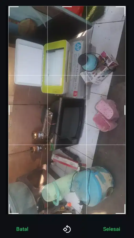 Barang bekas rusak ada nyala tp minus.