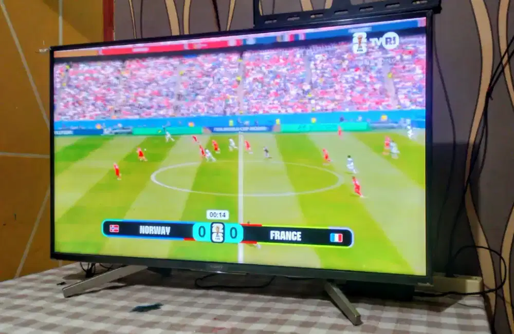 Smart Android UHD tv led sony 43 in komplit dus