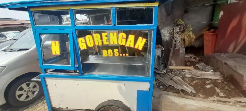 Gerobak Jualan Gorengan Ukuran Besar