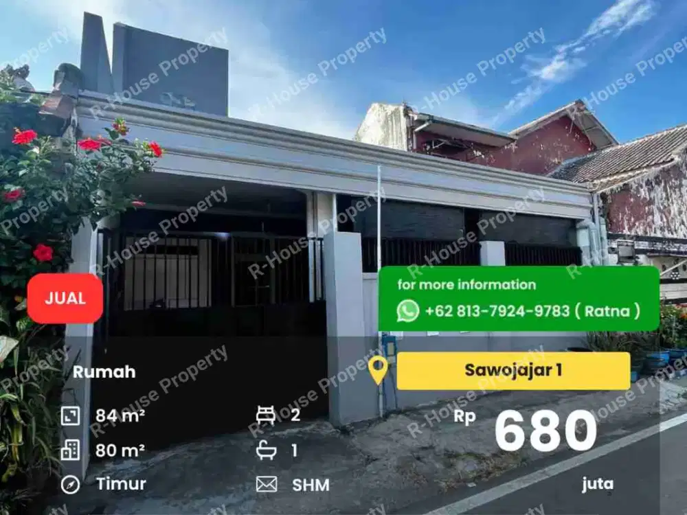 Rumah Murah Sawojajar 1