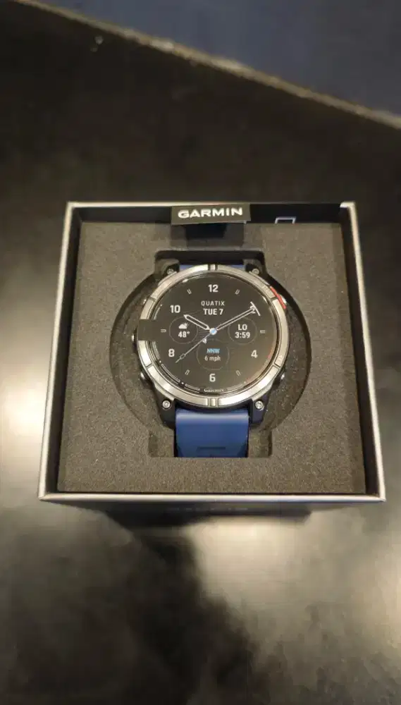 Jam Tangan Garmin Quatix 7 Sapphire Edition Blue 45 Original