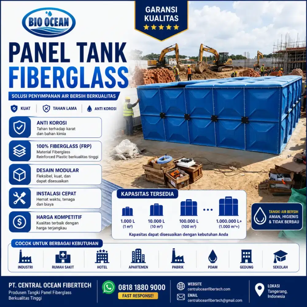 distributor panel tank fiberglass jakarta
