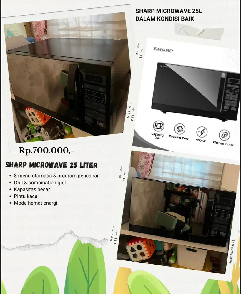 SHARP MICROWAVE 25 LITER