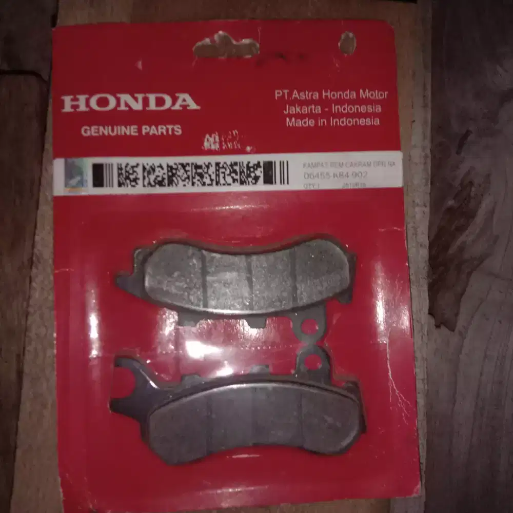 kampas rem depan honda
