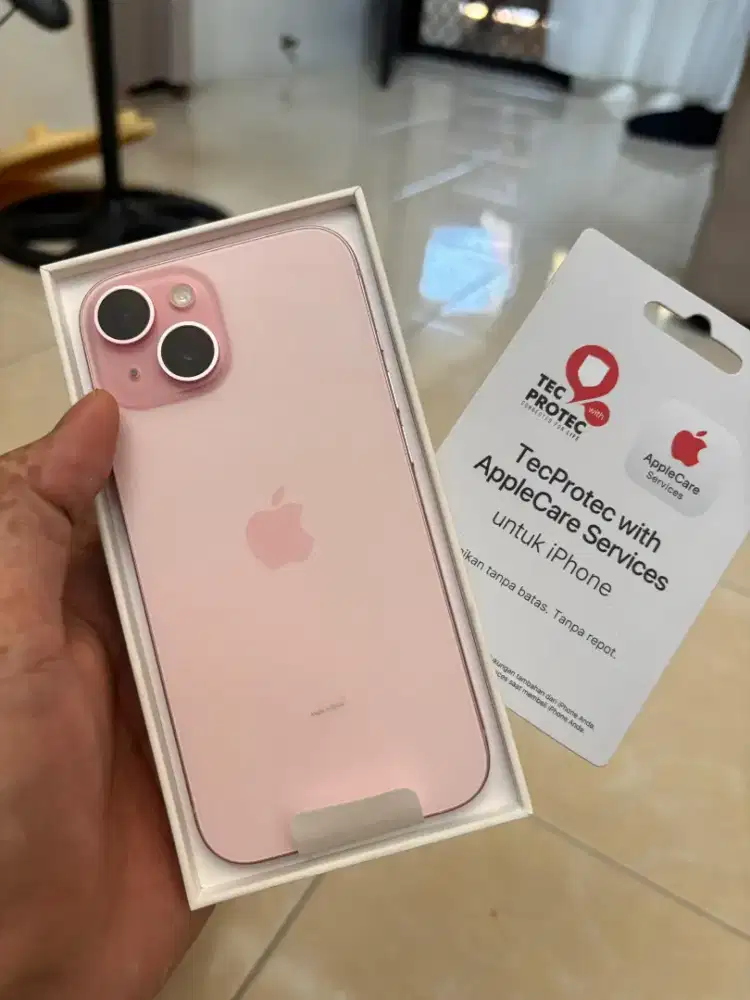 Iphone 15 cc 0 ibox 256 gb Pink include asuransi techprotect
