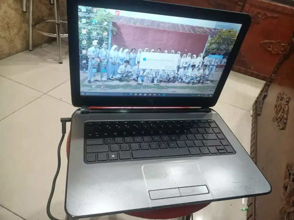 lactop hp 14 notebook  PC ram 2 hdd 512 minus baterai drop