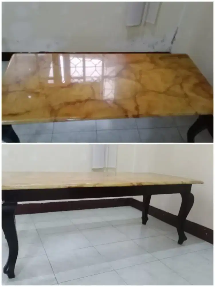 Meja marmer asli